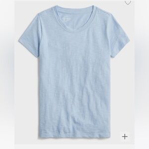 J. Crew Soft Blue Girlfriend Tee
